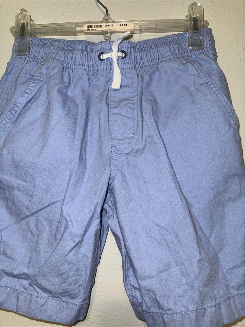 Hanna Andersson Light Blue Kids Drawstring Shorts